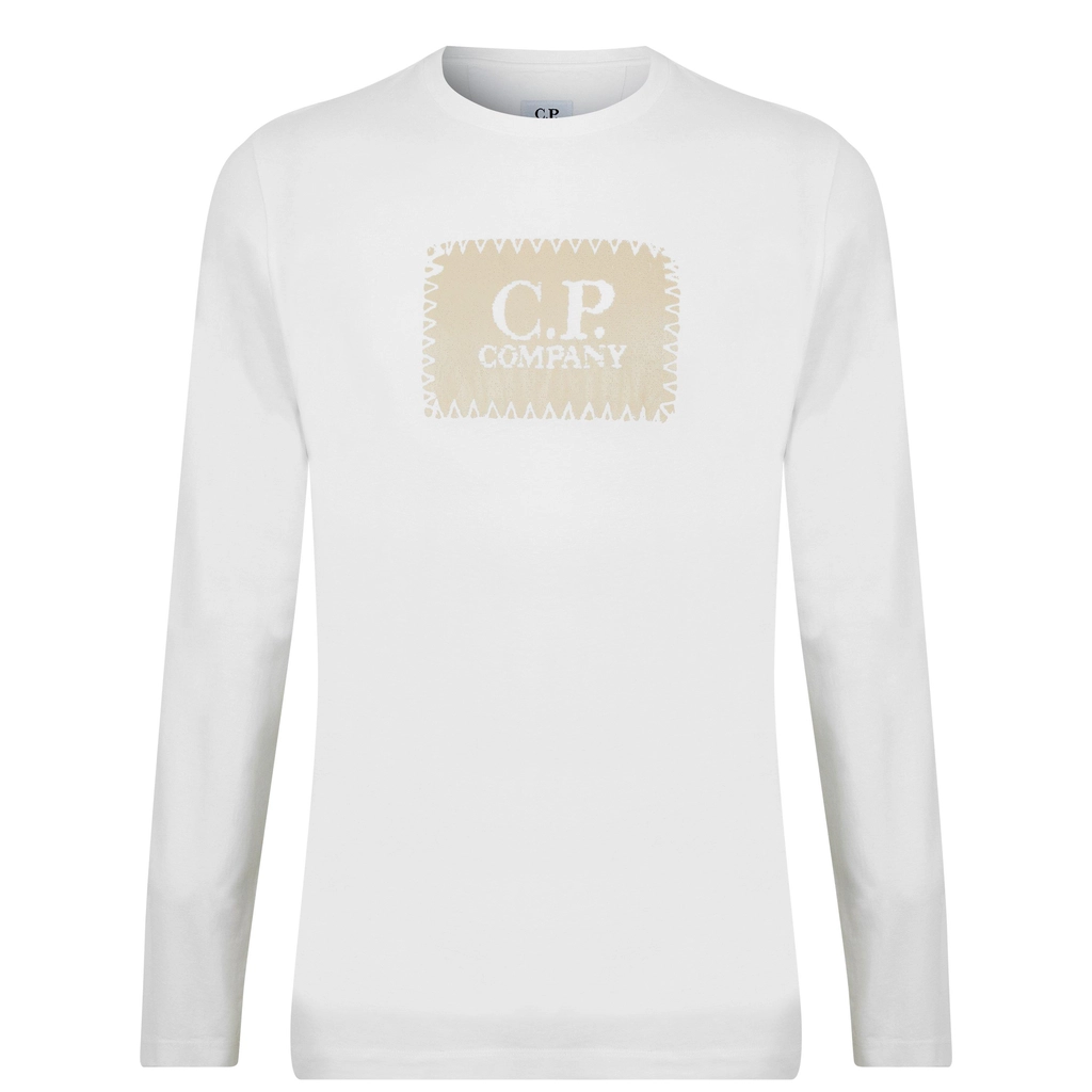 CP Company Long Sleeve Top - Gauze White 103